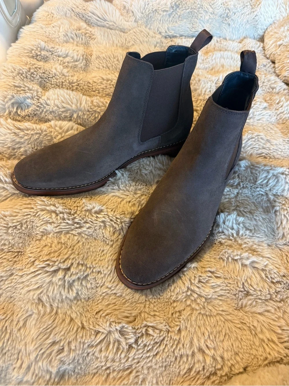 Jos. A. Bank. Men's Brown Suede Chelsea Boots